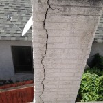 Cracked Pre-cast Chimney - Click to enlarge