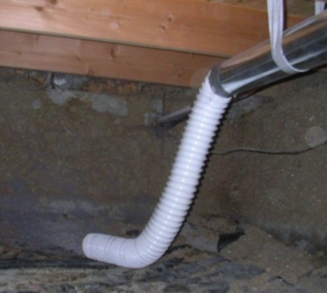 dryer vent duct safety length termination crawlspace exhaust outside vinyl ducts