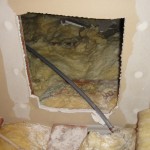 Hole in attic firewall