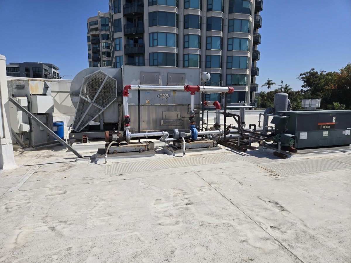 Rooftop Mechanical, commercial property inspected by The Real Estate Inspection Company in Southern California