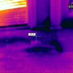 Same image seen through IR camera